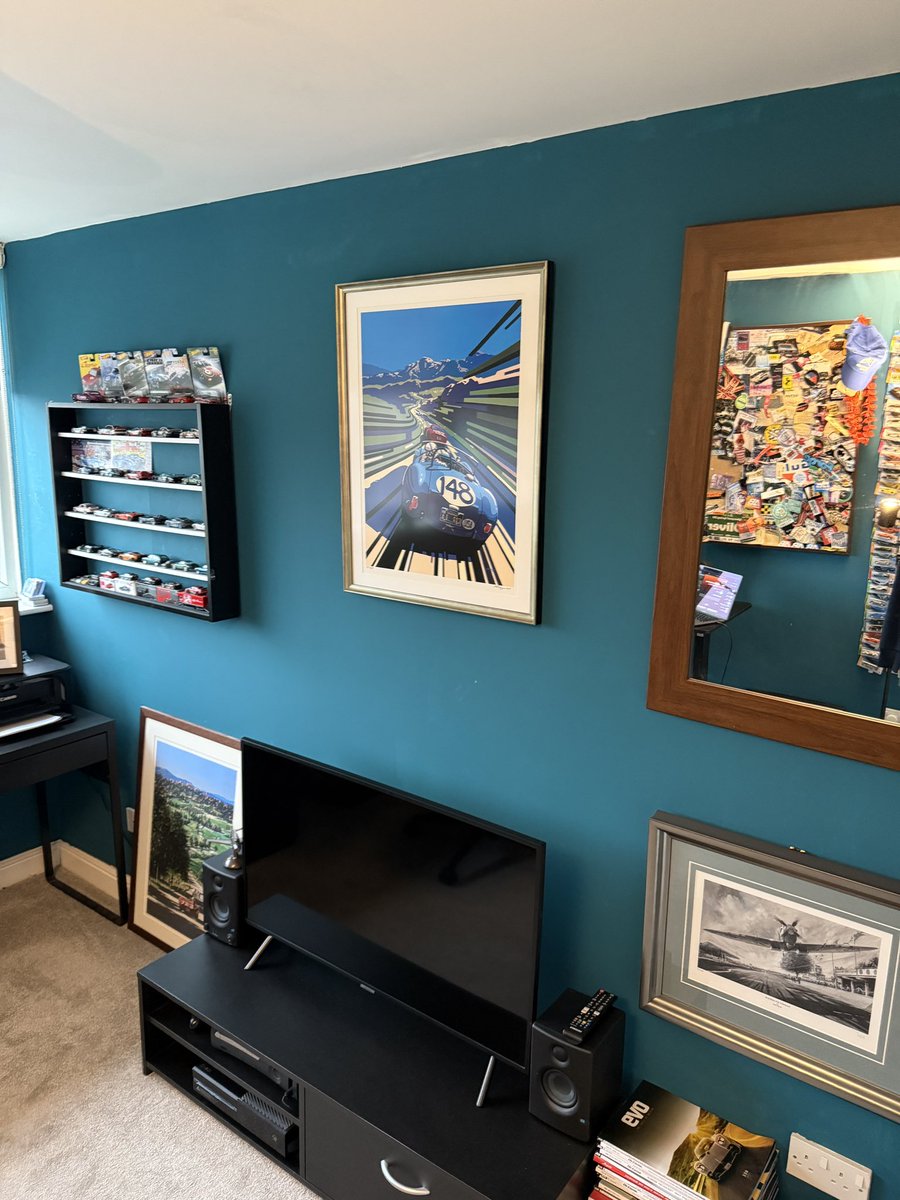 ‘Snakes &amp; Ladders’ back from the framers. Happy chap 👏🏻<a href="/timlayzellart/">Tim Layzell</a>