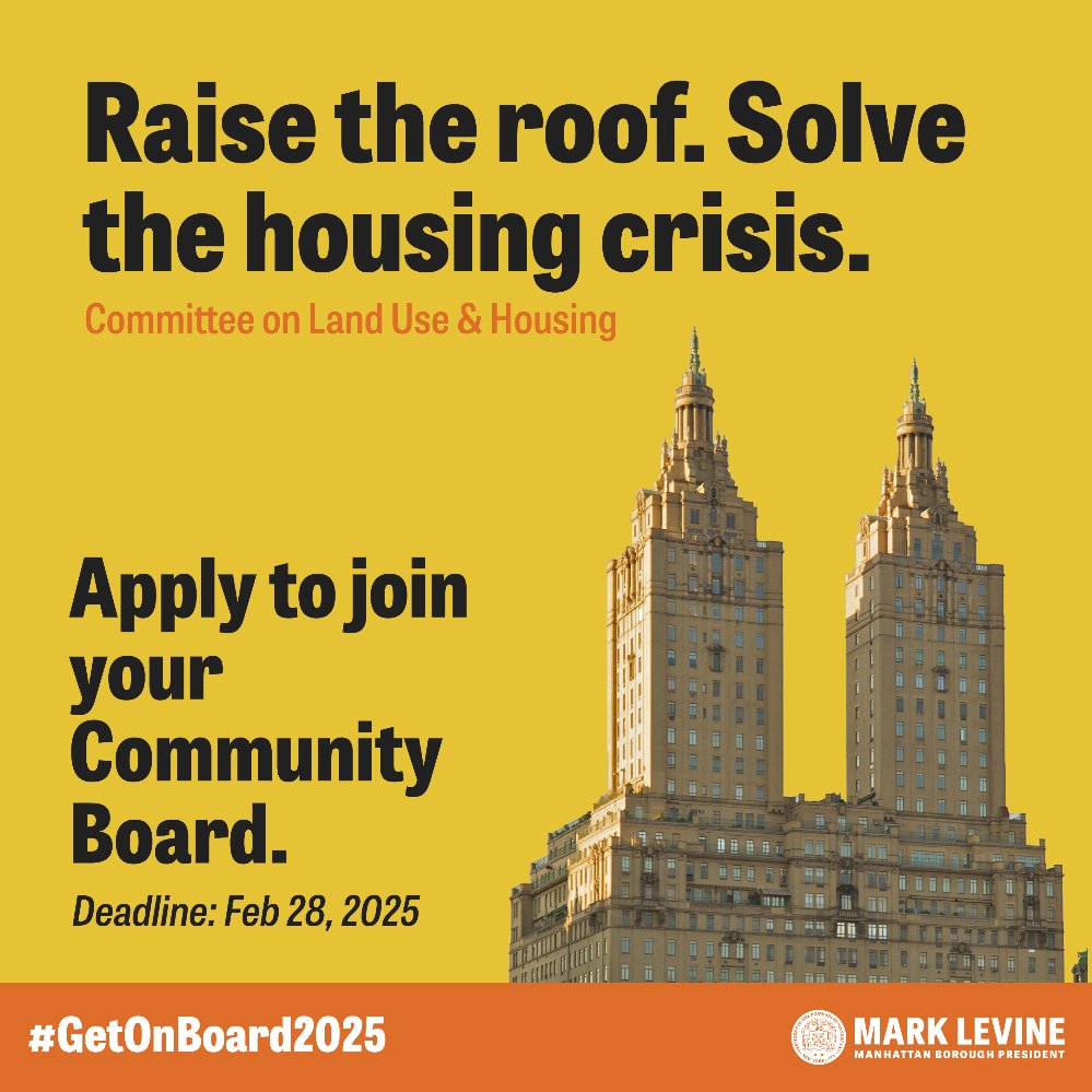 Do you want to make a real difference in the future of your community? Community Boards are a place to get involved, and your perspective, your voice, and your ideas can help shape the future of our borough. The 2025 CB application is now open. Visit: form.jotform.com/24347466004715…