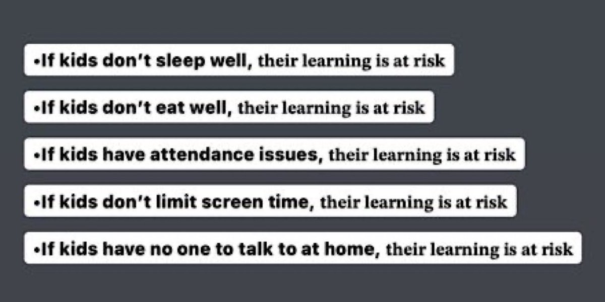 Educators have ZERO control over any of these. 🤔👇

Stop placing ALL the blame on teachers and schools.