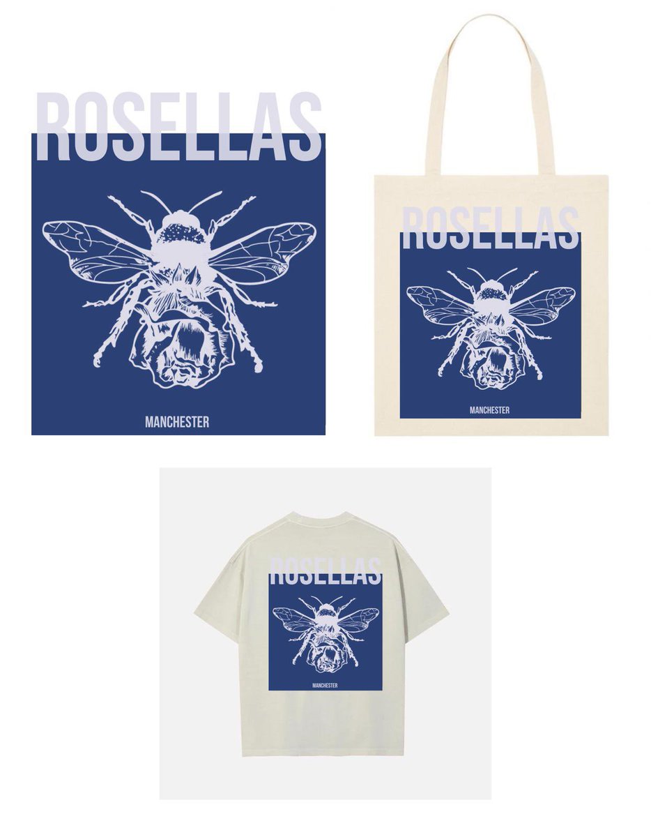 RosellasBand's tweet photo. Merch Pre Order 👕 

Official Rosellas Merchandise is now available to pre order from our website via https://t.co/SAOp0NEV74 🌹 https://t.co/oiqD74nynC