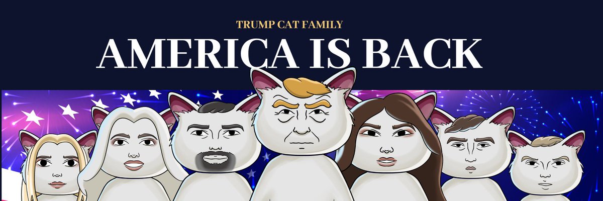 $TRUMP CAT: New Era For Cat!

🐱 SITE - cattrumpfam.com
🐱 BUY - raydium.io/swap/?inputMin…
🐱 DEX-SCREENER - dexscreener.com/solana/3vWoEFW…
🐱 CA: 3vWoEFW9HzHUemY5usqyDyfCzf1QutWVmSrsdEaKpump
🐱TG: t.me/TrumpCatFamily