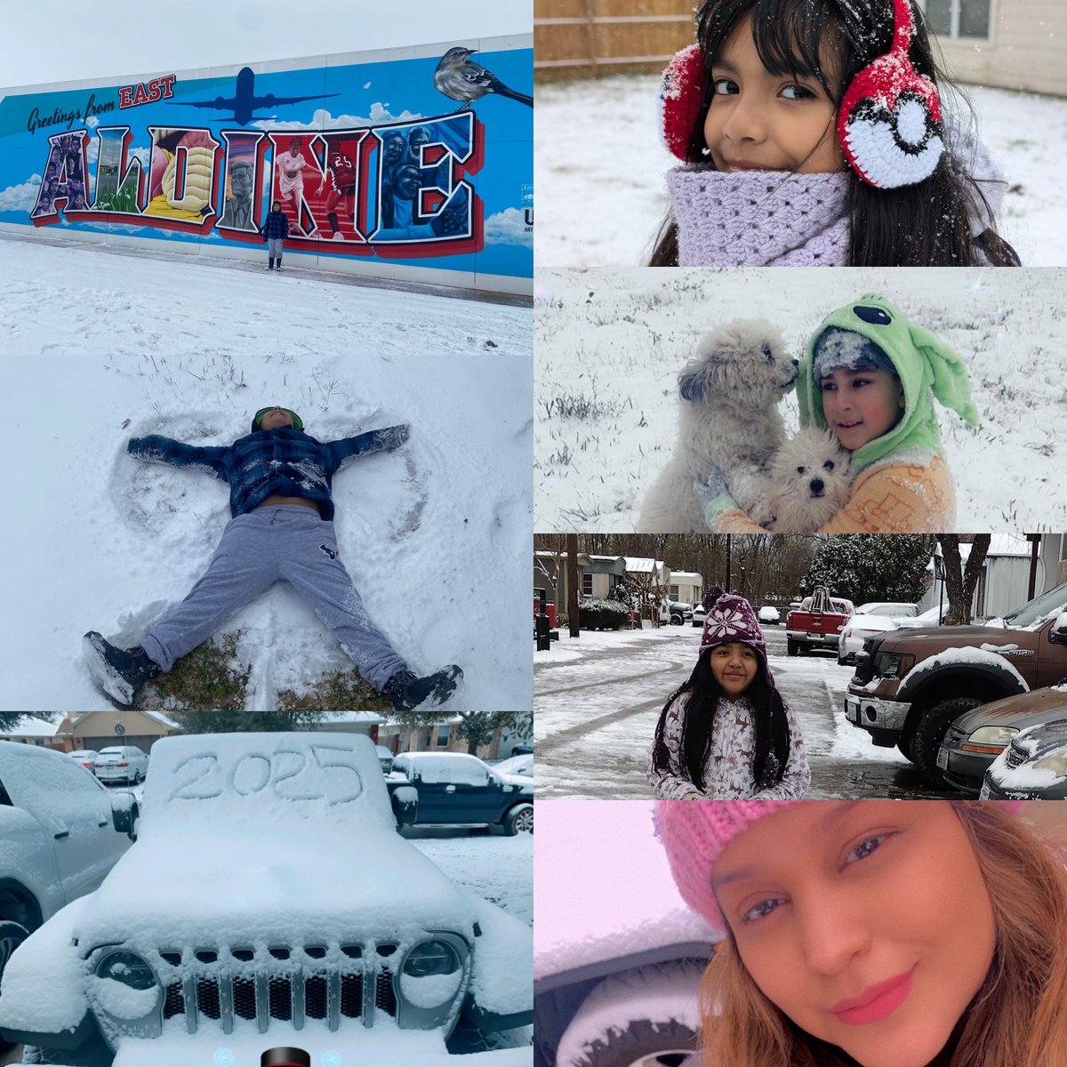 La clase de Mrs. Romero staying connected! Sharing our best snow day pics! ❄️☃️ #AldineImpact #MrsRomero #3rdgrade #january21 #2025