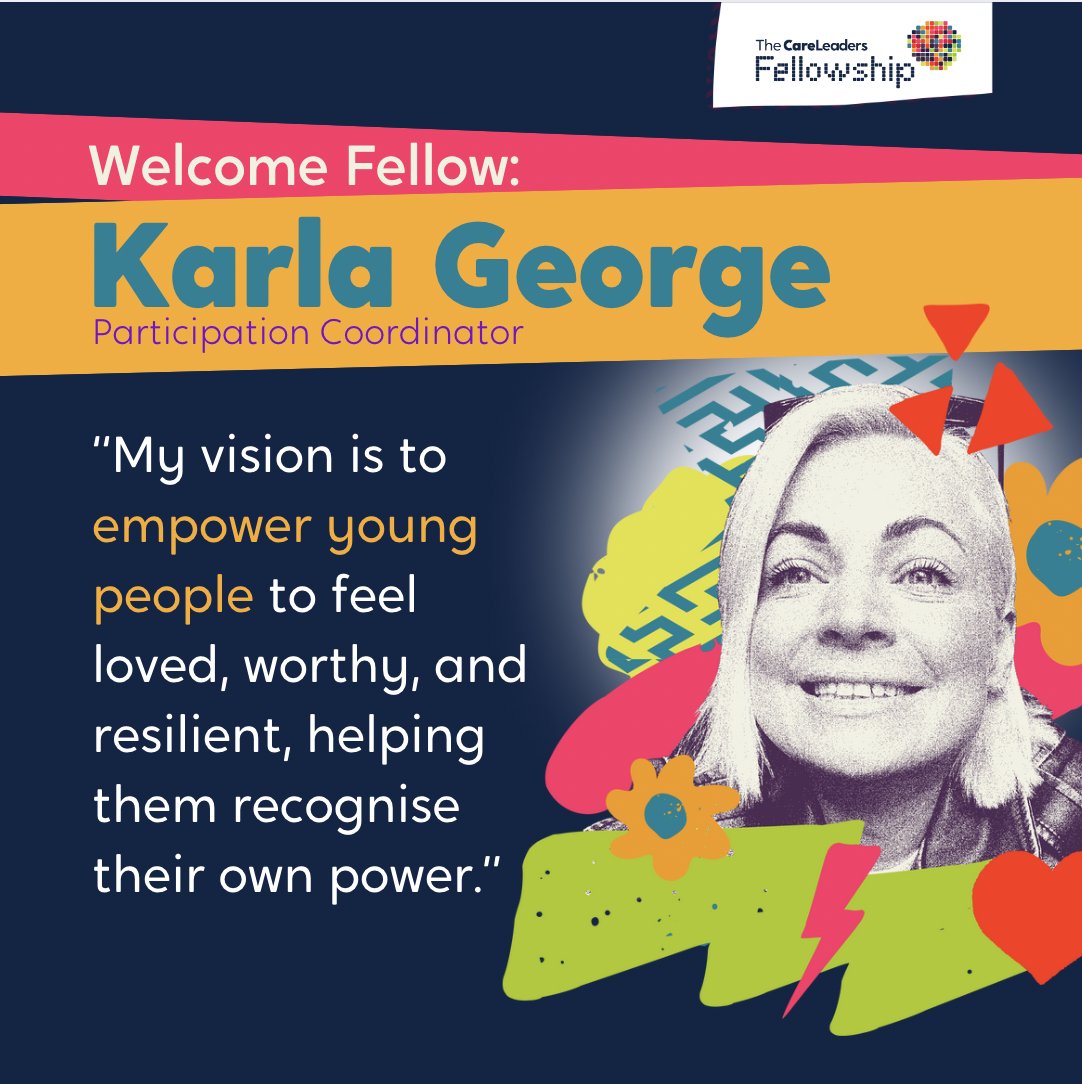 Excited to welcome Karla George to #TheCareLeadersFellowship! 

Her passion for empowering care-experienced young people and driving systemic change is inspiring. 

Let’s support her mission to amplify their voices! 🌟