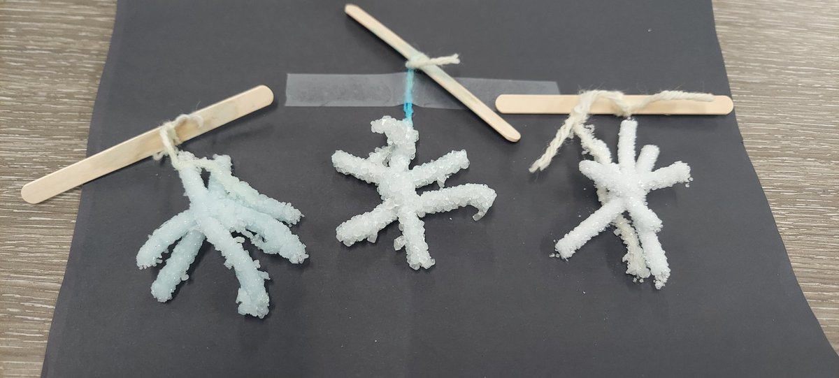 Kathleen Hoggatt (@labbhogg) on Twitter photo It is snowing in the STEAM Lab <a href="/HESLancaster/">Houston Elementary</a>
Salt crystal snowflakes, 2d Symmetrical shape flakes and play doh flakes. It is snowing in the STEAM Lab <a href="/HESLancaster/">Houston Elementary</a>
Salt crystal snowflakes, 2d Symmetrical shape flakes and play doh flakes.