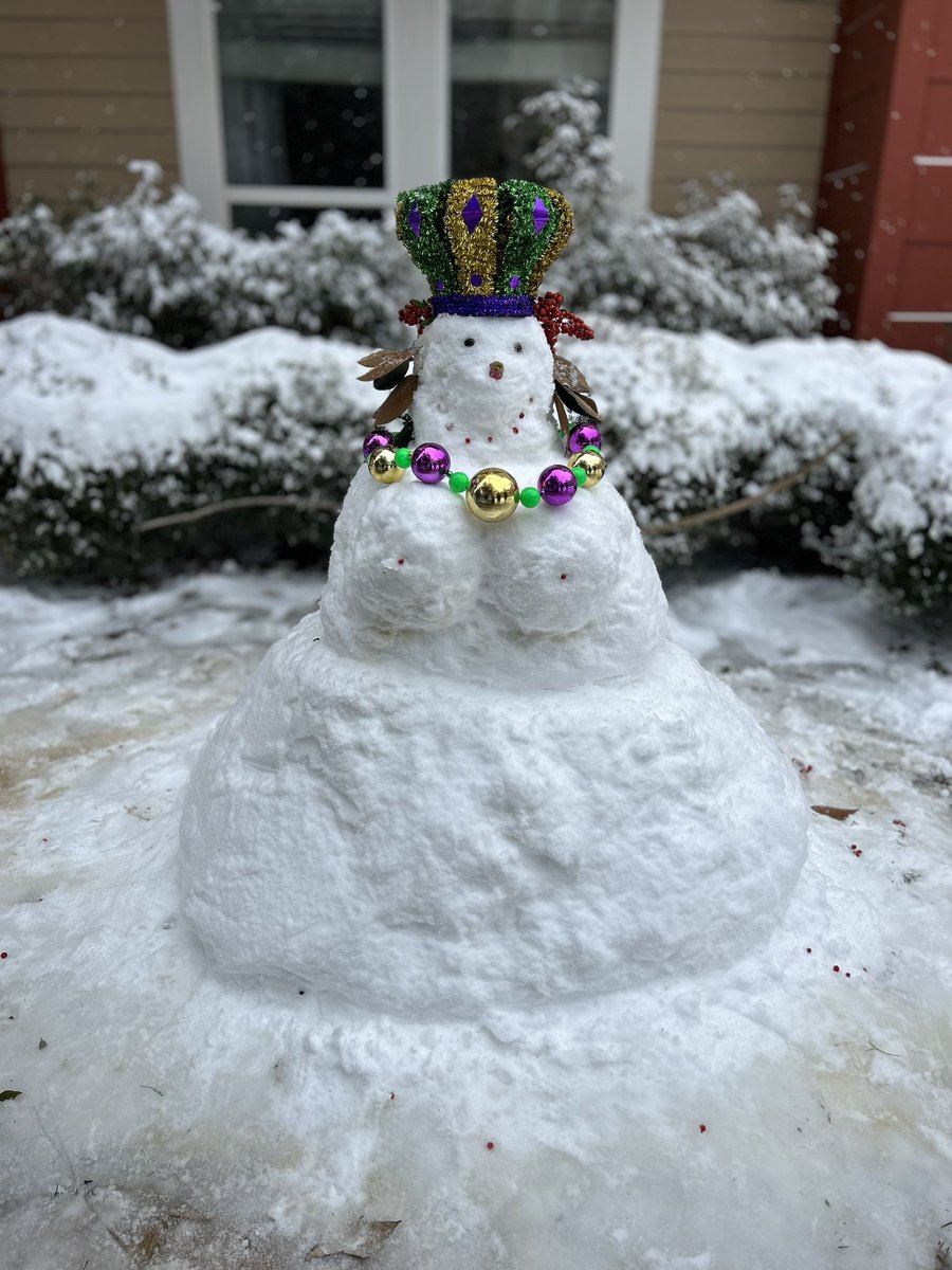 MrTenPly's tweet photo. @FOX8NOLA Miss Sneaux is ready for Mardi Gras! 💜💚💛 #covington https://t.co/YOsMH6dHyh