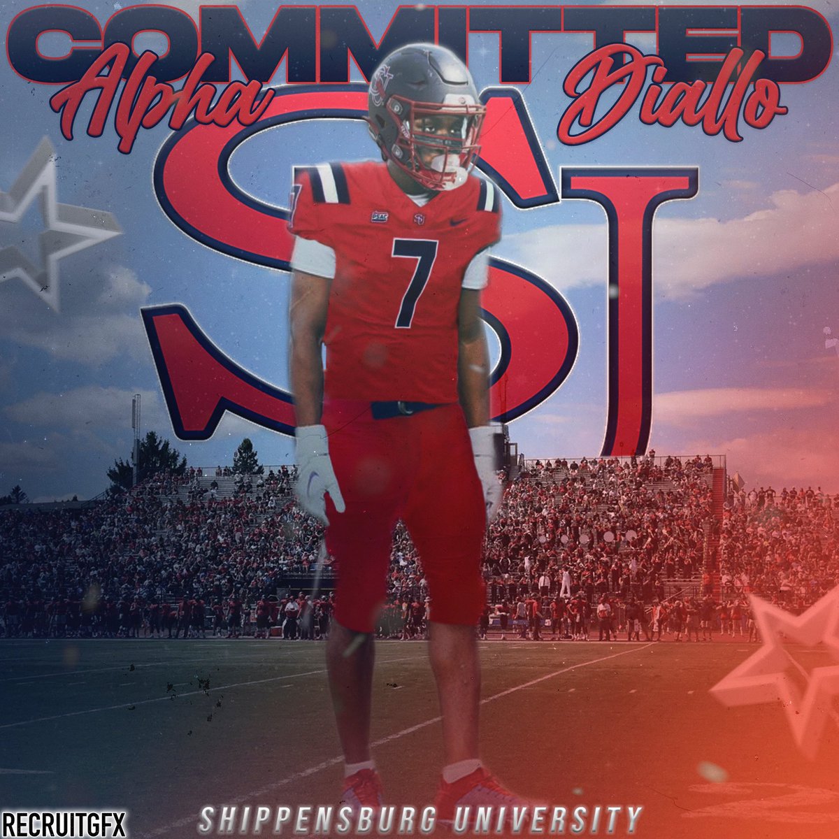 Mustangs Nation, let’s congratulate our very own, Alpha Diallo, on his commitment to continue his education, and play football, at Shippensburg University. Da Stable, is so proud of you. Let’s go!!!! #DaStable #SaddleUp #BrickByBrick #OutWorkTheWork <a href="/TanardoSharps/">Tanardo Sharps</a> <a href="/__lilAD/">Alpha “ad” Diallo</a>