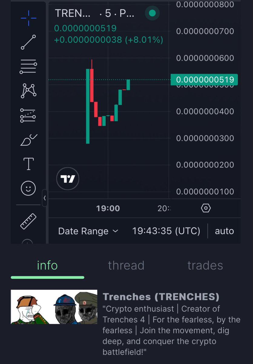 Trenches_meme's tweet photo. "Why dig for gold when you can just buy $TRENCHES? 🚀 The only trenches you’ll want to be stuck in are the ones paying out! 💰 Don’t miss the meme of a lifetime dig in before it’s too late! #Crypto #Memecoin #TrenchesToTheMoon"
https://t.co/qklBxDh1rv @pumpdotfun @memeficlub https://t.co/78FlHl0c7L