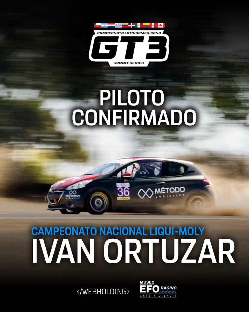 Ivan Ortuzar el oficial de Museo EFO Racing se suma a un nuevo torneo de LATIS! 🏁🇨🇱