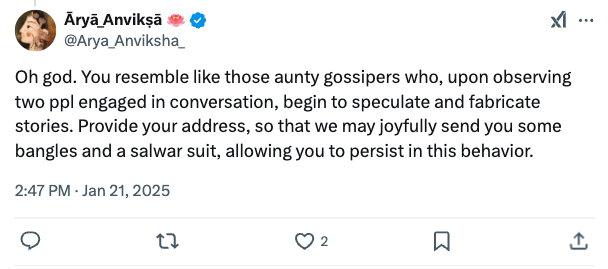 jeetsidhu_'s tweet photo. It's not safe to post on X about politics if you mention  Indian foreign interference in America.

I wish @elonmusk would consider the chilling effects of this.

This user, who's followed by a who's who of Indian politicians wants to know my address. How is that not a threat? https://t.co/sYBxgiHaLM