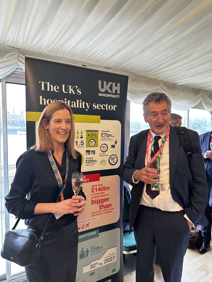 UKHofficial's tweet photo. Thank you to @PeterPrinsley MP for attending our Parliamentary Reception today.
Peter was able to meet with constituent and UKHospitality member @RoxMarjoram, co-owner of @gustopronto, to discuss the issues affecting her business. #ServingBritain https://t.co/f1BWRn3h8W