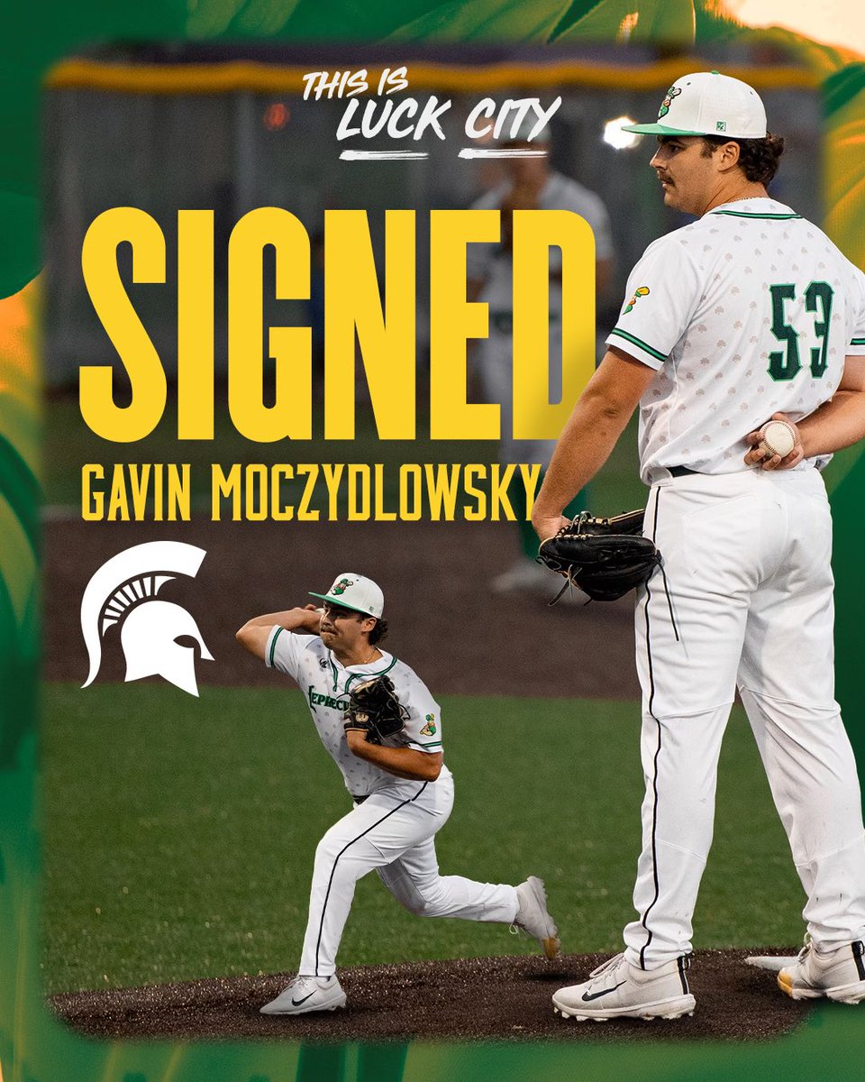 Royal Oak Leprechauns (@roleprechauns) on Twitter photo 🚨We are proud to announce <a href="/MuzzyGavin/">Gavin Muzzy</a> will be returning this summer! In 2024 for <a href="/MSUBaseball/">Michigan State Baseball</a> Muzzy made 11 appearances, all in relief with 14 strikeouts in 14.1 IP. ☀️☘️ 🚨We are proud to announce <a href="/MuzzyGavin/">Gavin Muzzy</a> will be returning this summer! In 2024 for <a href="/MSUBaseball/">Michigan State Baseball</a> Muzzy made 11 appearances, all in relief with 14 strikeouts in 14.1 IP. ☀️☘️