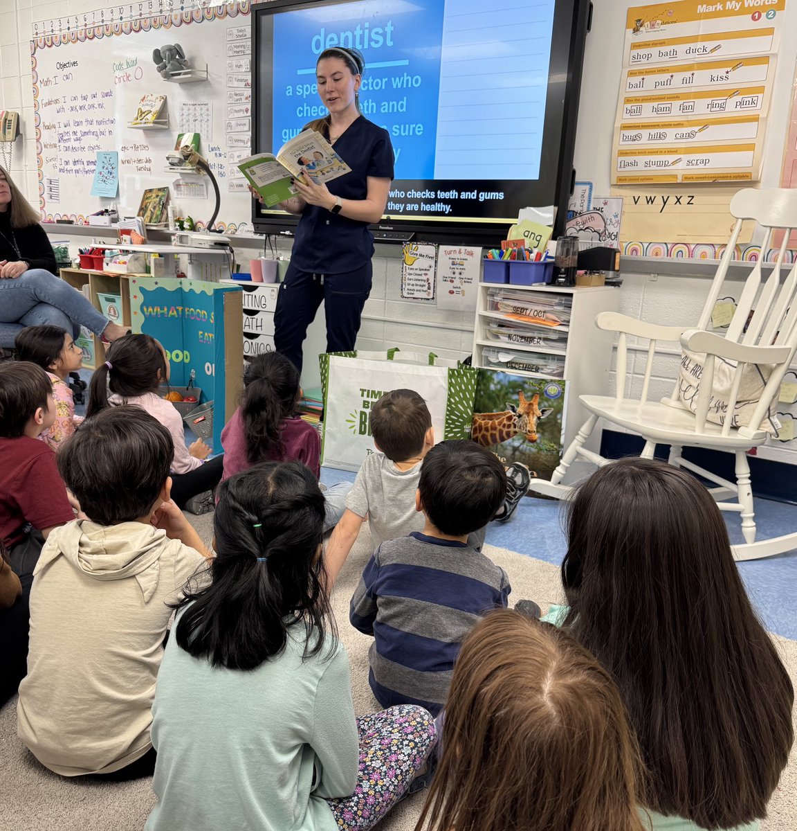 A special visit from Flanders Pediatric Dentistry to learn about Dental Health <a href="/CMSmtolive/">CMS Elementary School</a> <a href="/NicoleMusarra/">Nicole Musarra</a> <a href="/husservp/">Karen Husser</a>