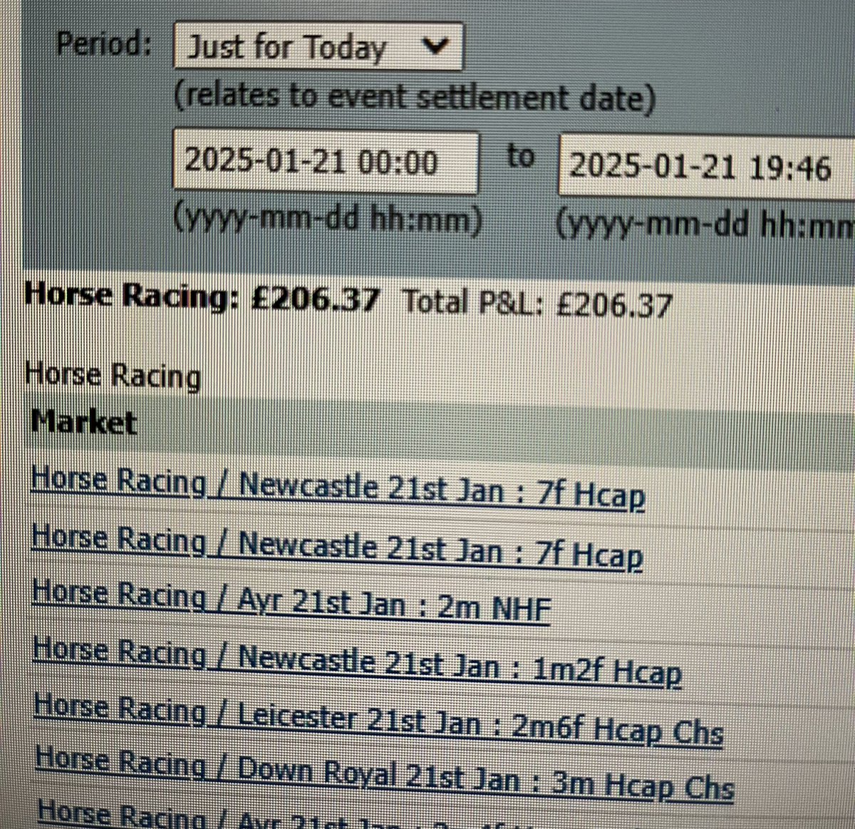 One of them days today