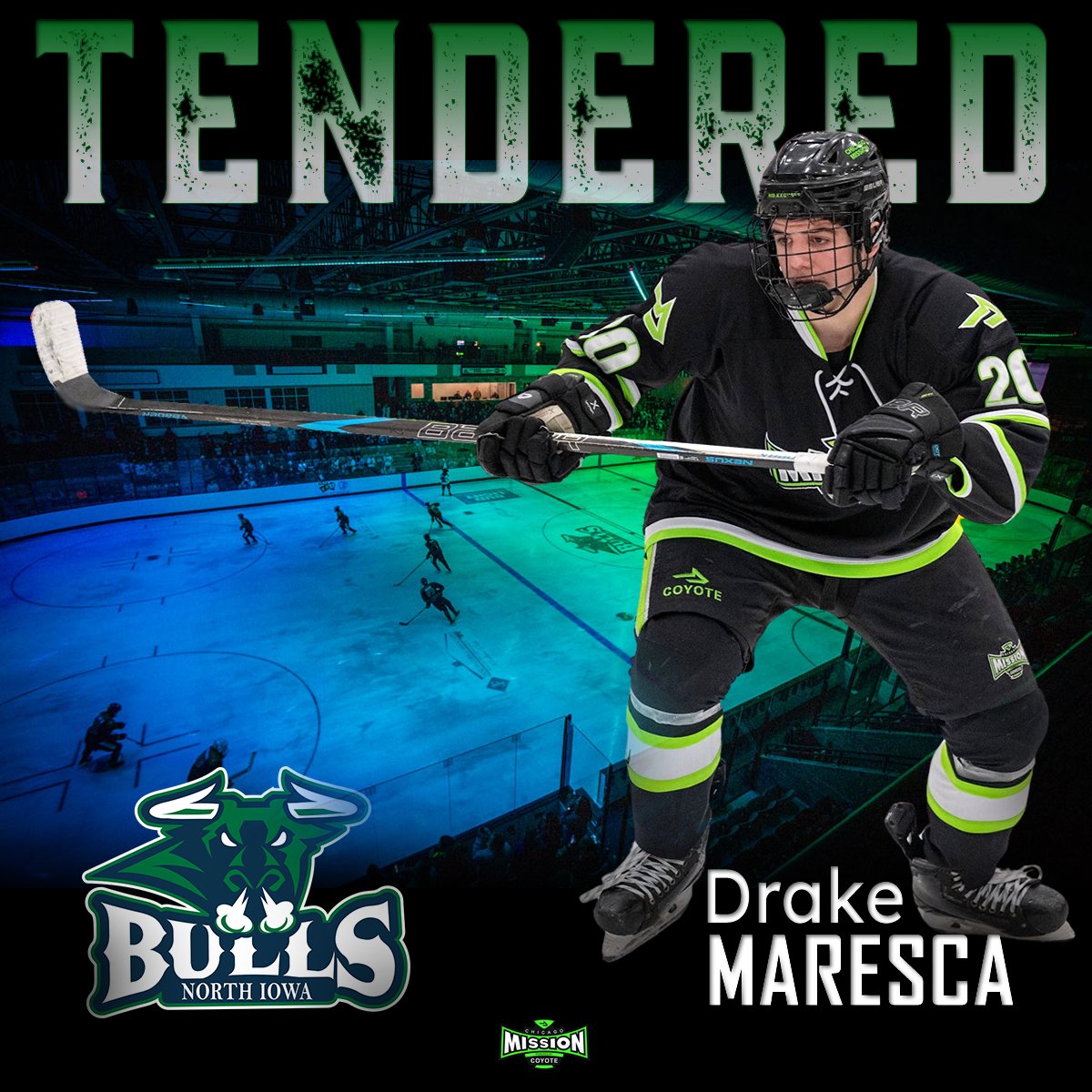 ChicagoMission's tweet photo. Congratulations to Drake Maresca on his Signed Tender to play for the North Iowa Bulls NAHL!

https://t.co/PYcQ6429BT

Congratulations to Drake and the Maresca family! https://t.co/cCP7ISf0wR