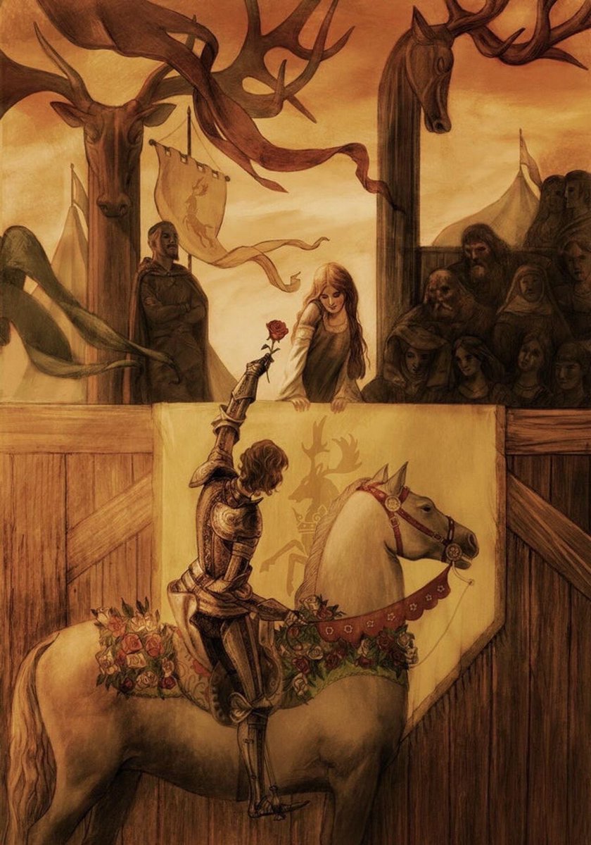 starkthinkerr's tweet photo. sansa stark at the hand's tourney https://t.co/cYzj0YNz4H
