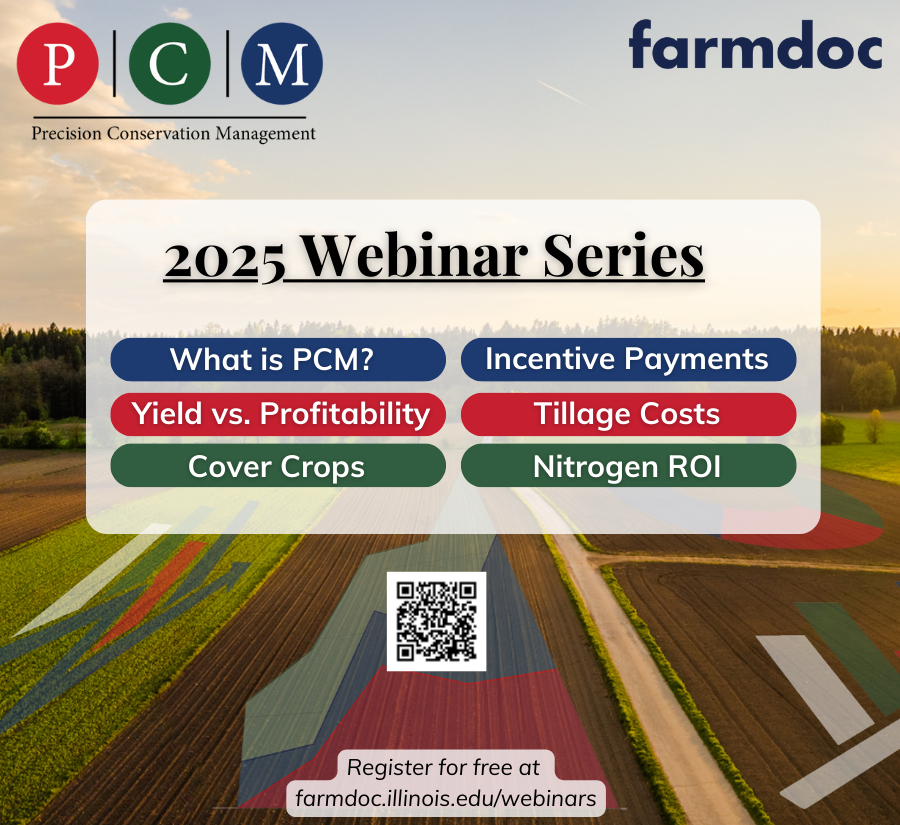 PCM_Farming's tweet photo. Register for our 2025 #webinar series with @farmdocDaily! Each bi-monthly session offers practical strategies to improve your bottom line while promoting sustainable agriculture. https://t.co/EeBlAKd0ST @ilcorn https://t.co/TGwLceJmBr