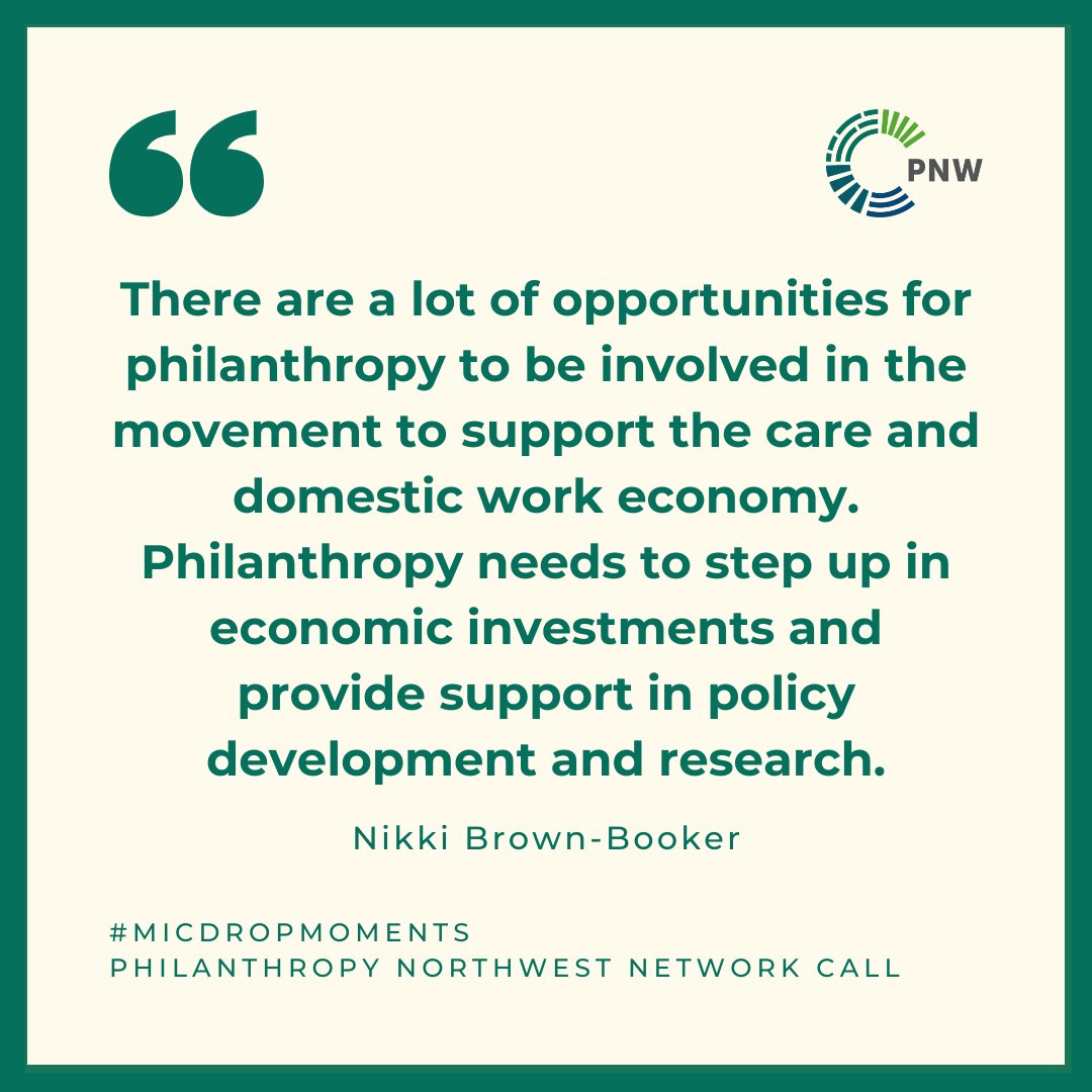 🎤Our #MicDropMoments series highlights compelling quotes from our programming. This one is from our last Network Call on the care economy and domestic work.

💡 How is your org supporting care and domestic work?