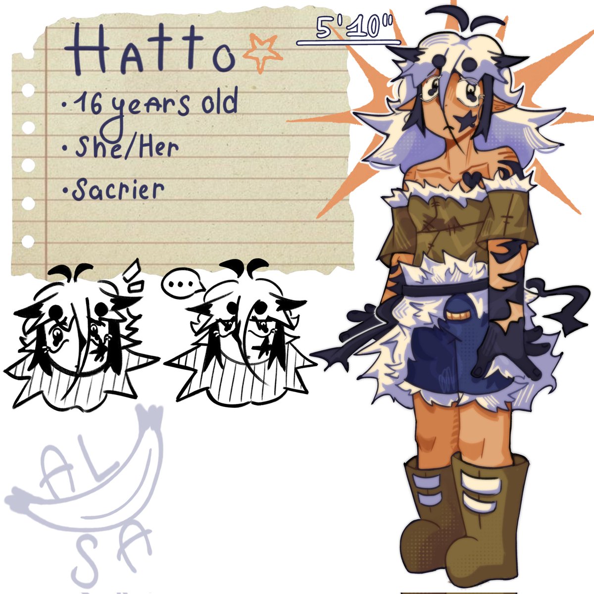 Als4ntru1s's tweet photo. Ohh well, I'm interested in Wakfu again, so I present my fan-character, which I made the other day!
Her name is Hatto and she is a Sacrier, who has a passionate personality!
Maybe I'll refine it. someday.
#Wakfu https://t.co/Ll6cSHQUJO