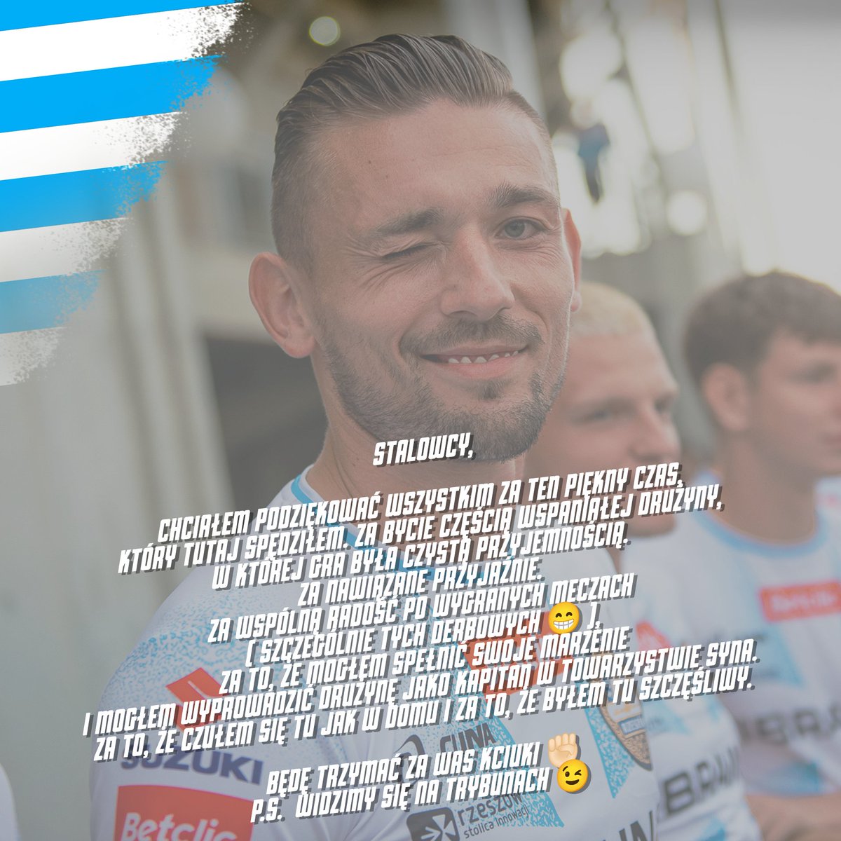 Paweł Oleksy na koniec swojej przygody ze Stalą Rzeszów skierował do Was kilka słów pożegnania 🤗

Dzięki Olo za wszystko i powodzenia! 🫡