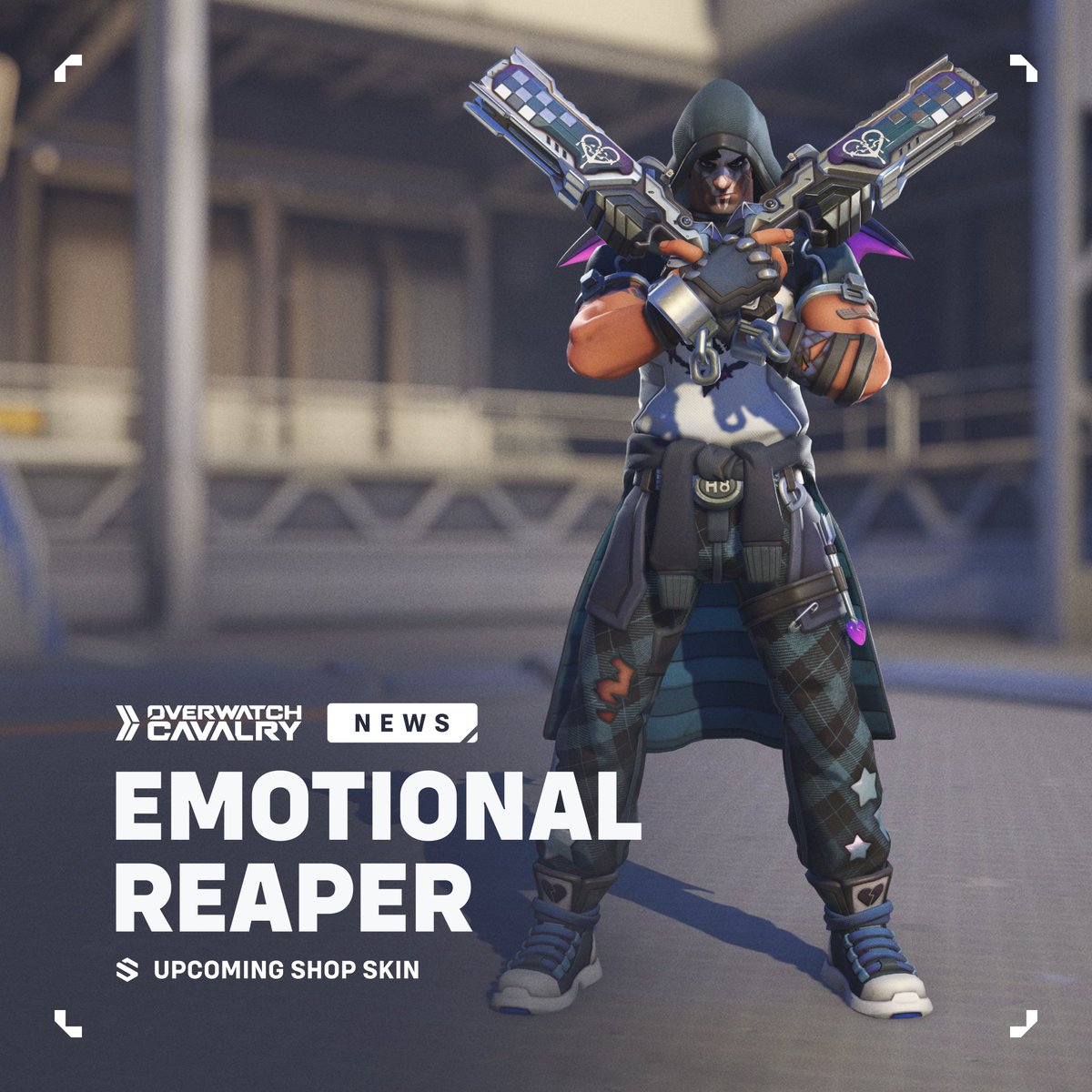 OWCavalry's tweet photo. New Upcoming #Overwatch2 Shop Skin: Emotional Reaper 🖤 https://t.co/adKxMV1ouv