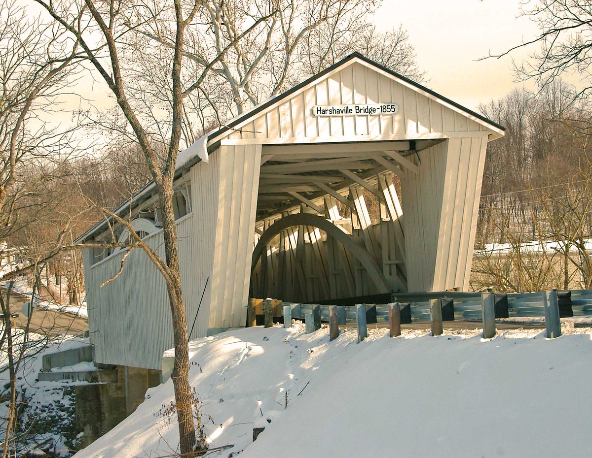 AdamsCoLibrary's tweet image. The Harshaville Covered Bridge, a historic landmark on Graces Run Road and the gateway to the picturesque Wheat Ridge Amish Community is simply stunning under a blanket of snow.

#AdamsCountyOhio #winterwonderland #StaySafeStayWarm

More library news: ow.ly/7clX50McWQ5