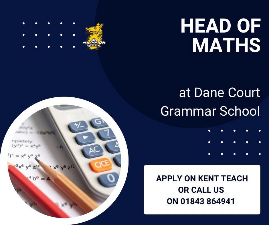 Dane_Court_GS's tweet image. A reminder about two excellent opportunities at Dane Court. 🌟
kent-teach.com/School/Directo…