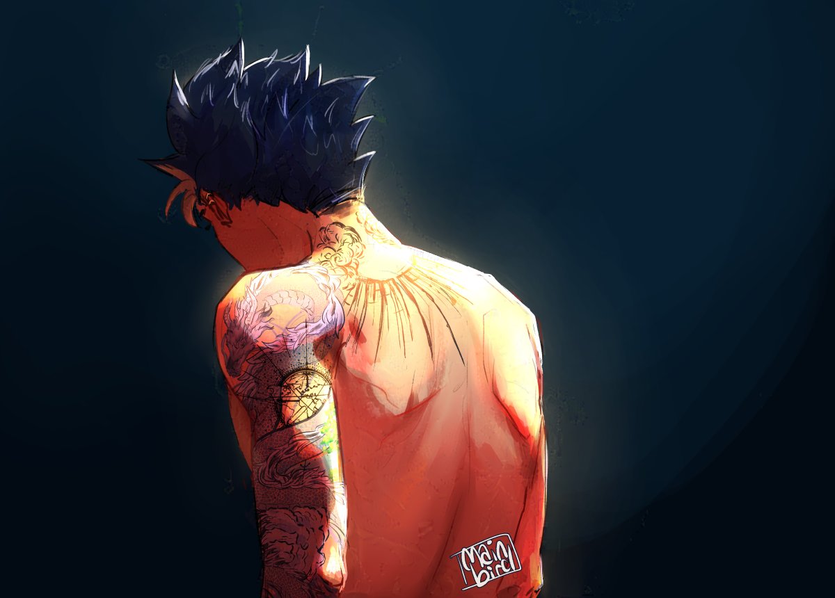 Noya collecting tattoos as memories from his travelling #haikyuu