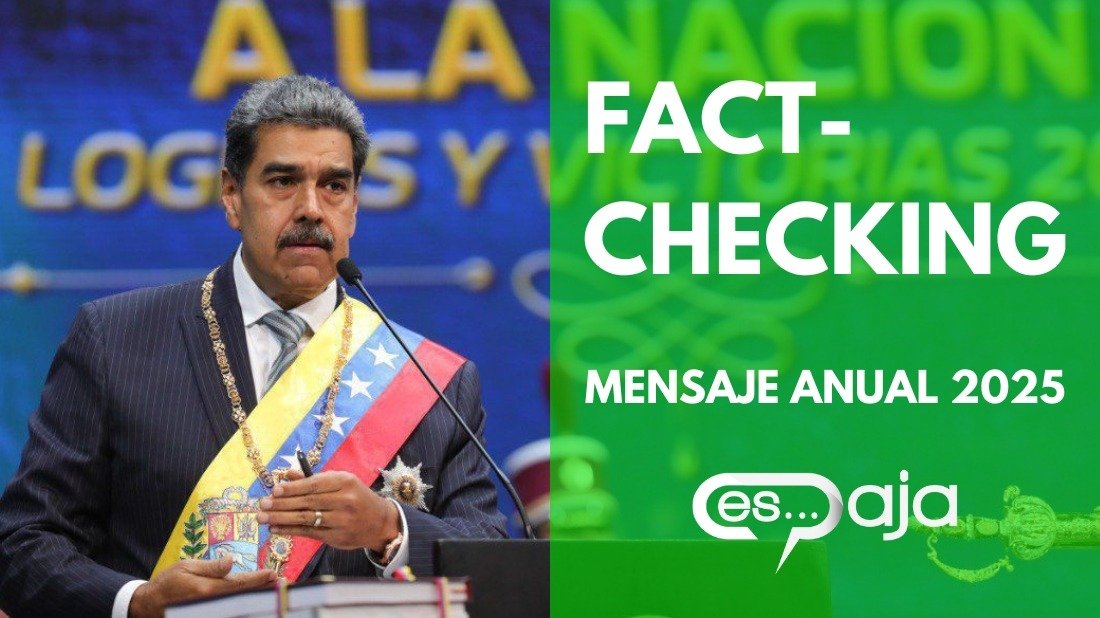🕵🏼🇻🇪 El chequeo en tiempo real del discurso de rendición de cuentas de Nicolás Maduro resultó con 17 frases con problemas

El equipo de @EsPajaVE revisó 17 frases de Maduro de las cuales ocho (47%) estuvieron dentro del espectro de la falsedad, cinco (29%) resultaron engañosas,