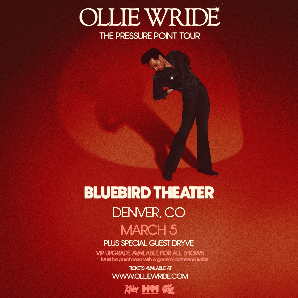 DRYVE (@iamdryve) on Twitter photo Denver, CO! Iโll be opening for <a href="/OllieWride/">๐๐๐๐๐ ๐๐๐๐๐</a> on March 5th <a href="/bluebirddenver/">Bluebird Theater</a> ! Tix on sale now. Denver, CO! Iโll be opening for <a href="/OllieWride/">๐๐๐๐๐ ๐๐๐๐๐</a> on March 5th <a href="/bluebirddenver/">Bluebird Theater</a> ! Tix on sale now.