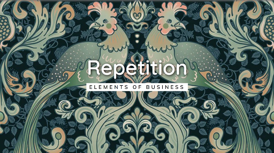 "Repetition" is an essential (but often overlooked) element to successful business and marketing. Clients have recently been asking about new tactics to employ. Learn more: cornucopiacreations.com/repetition-mar…