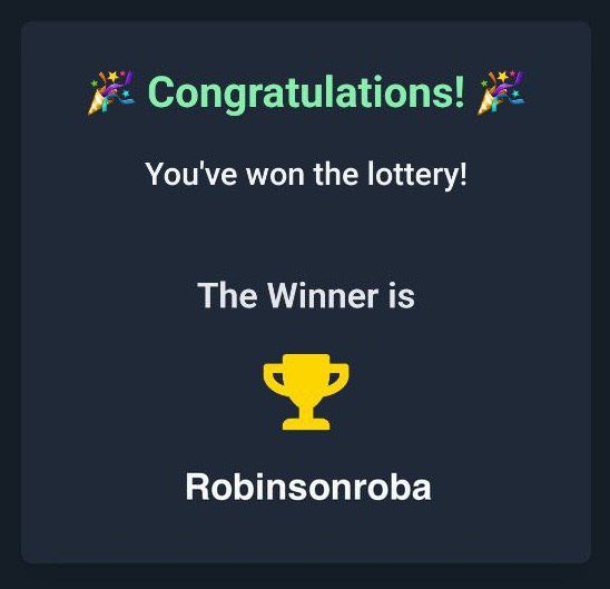 Timetaleairdrop's tweet photo. 🎉 Congratulations to today’s lucky winner!
📹 The next draw will take place alongside the release of today’s stories.
🎯  miss your chance – tomorrow’s winner could be YOU! ✨

#LotteryWinner #TryYourLuck #DailyLottery #WatchAndWin #BeTheNextWinner #GoodLuck #ExcitingPrizes #TimeTales #CryptoAirdrop #CryptoLottery #EarnCrypto #TokenGiveaway #DailyRewards #PlayAndEarn #CryptoCommunity #BlockchainGaming #WinTokens #CryptoEarnings #TokenHunt #LuckyDraw #CryptoFun #Web3Gaming