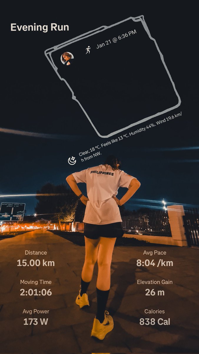 aielsarmiento's tweet photo. Rest Day 1 of 3:  #TuesdayChooseday 🏃‍♀️🚶‍♀️
I'm back after 2 weeks !🥲😅
📍#AlAin https://t.co/xQevUABMZk
