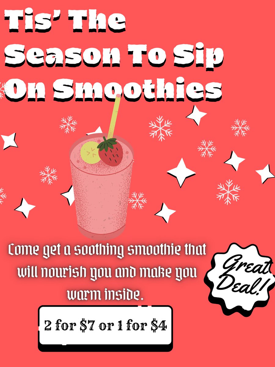 Pirates - even when it’s chilly outside, it’s still the season to sip smoothies!