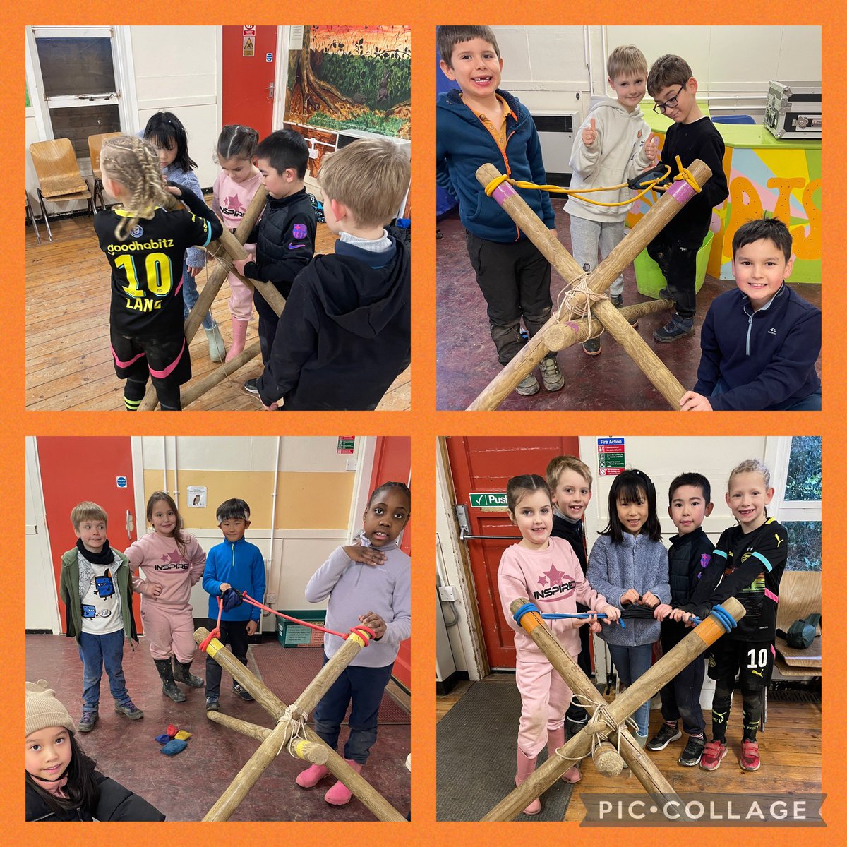 AlbionPrimary's tweet photo. Ballista building @SayersCroft_ requires more teamwork, communication and resilience. Year 3 built giant slingshots to knock down towers they had created with beanbags.
#APSresidential 
#APSvalues
#APSyear3 https://t.co/mTnE5sFlPg