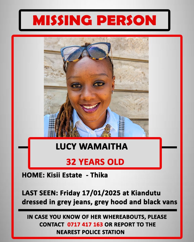 Why is it that the good people ndio get hurt most? 

She works at a Children's home in Kiandutu, Thika 

Where is she! Please help us