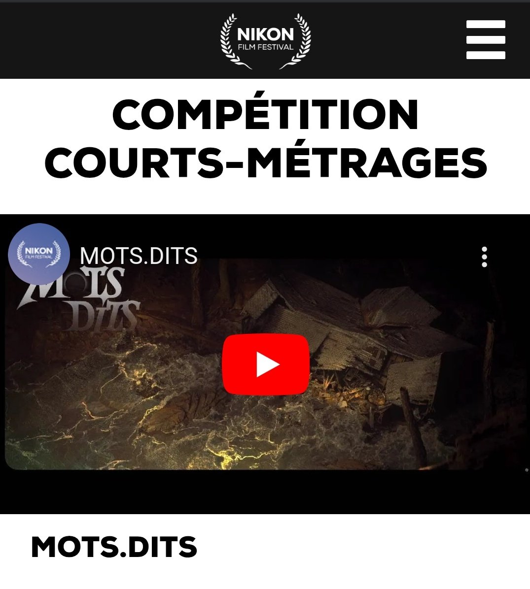 C'est le projet perso le plus important que j'ai pu réaliser.

Je remercie tous les gens qui me soutiennent, qui m'ont soutenue ou qui vont me soutenir.

Merci🙏🤍

festivalnikon.fr/video/2024/5902
festivalnikon.fr/video/2024/5902
festivalnikon.fr/video/2024/5902