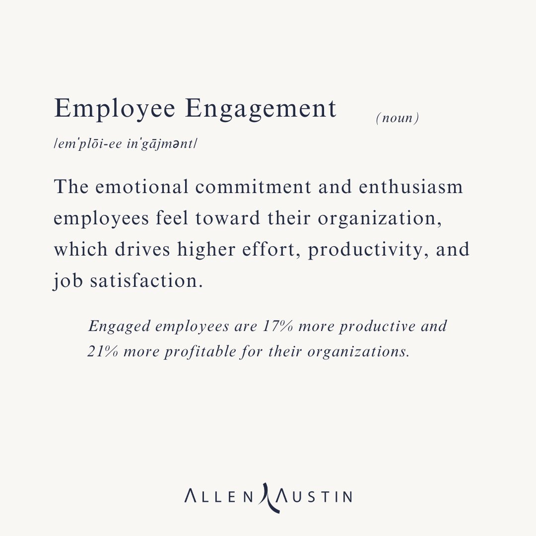 💡 What Is Employee Engagement? 💡

Are your employees engaged and inspired? Allen Austin can help you create strategies to empower your workforce. Let’s start the conversation: allenaustin.com

#EmployeeEngagement #LeadershipDevelopment #OrganizationalSuccess