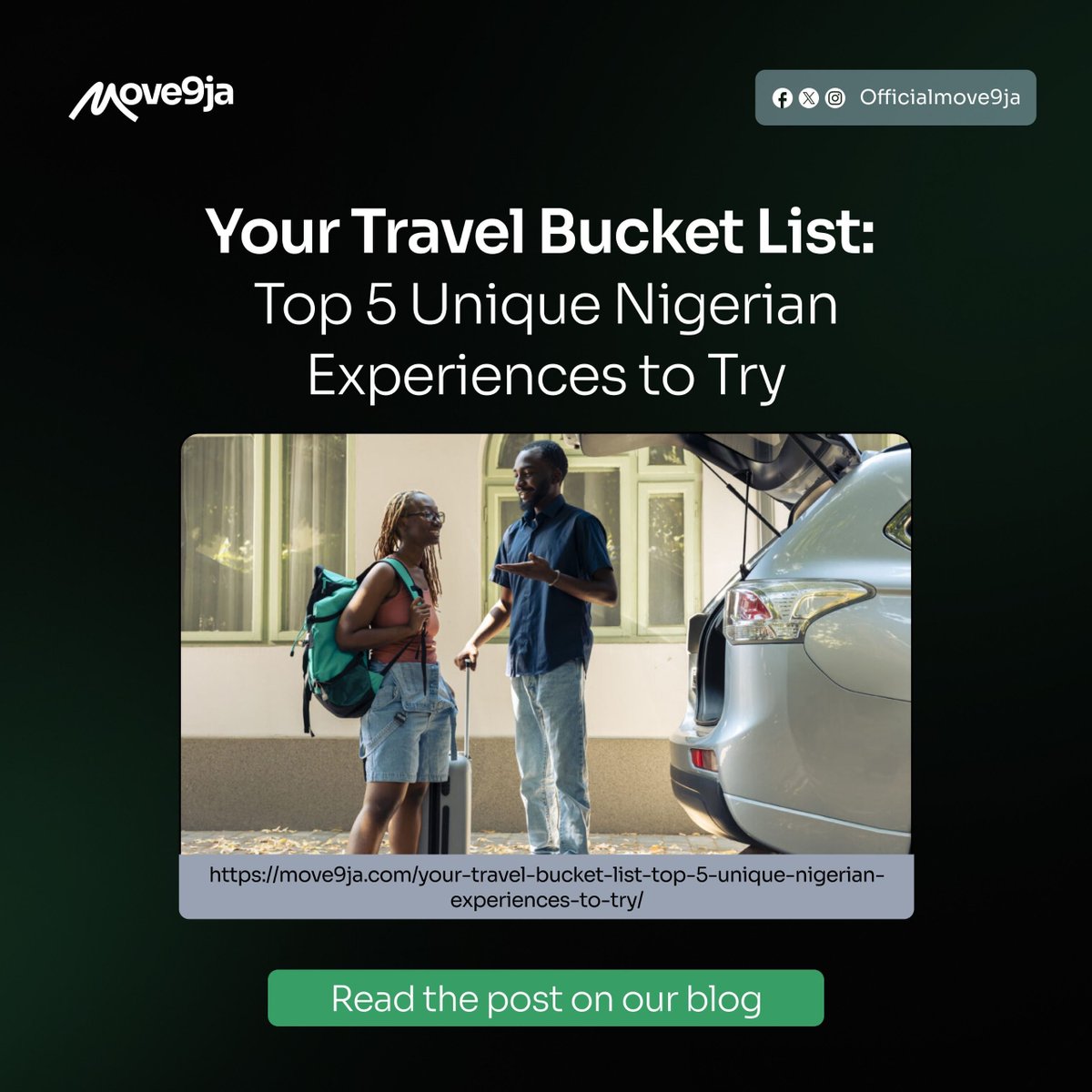 WiaMove's tweet image. Your bucket list of travelling is incomplete if any of these are not in your plans.

Read our latest blog to know these top &amp;amp; unique experiences you must try out as a Nigerian.

#travellingtips #travellinginspo #traveleasy #travelbooking #flightbooking #travelblog #traveltips