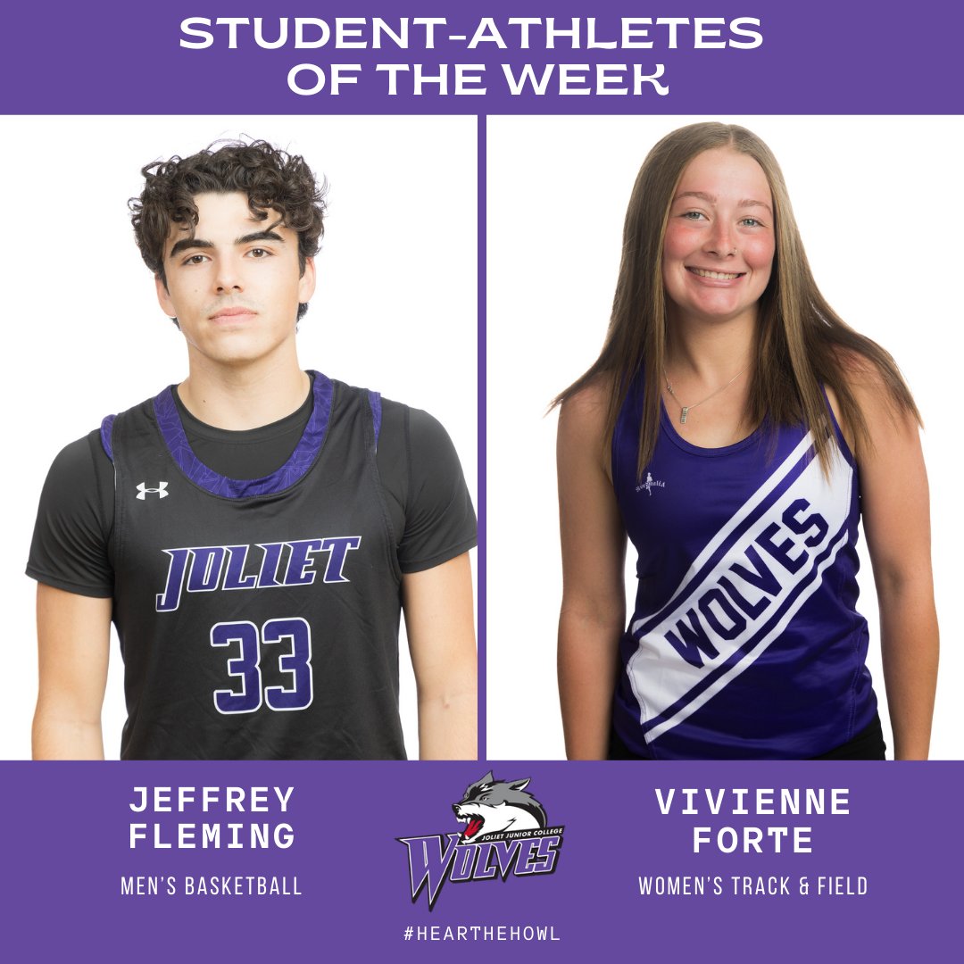 Our Student-Athletes of the Week are Jeffrey Fleming (MBB) and Vivienne Forte (WT&amp;F)! #HearTheHowl