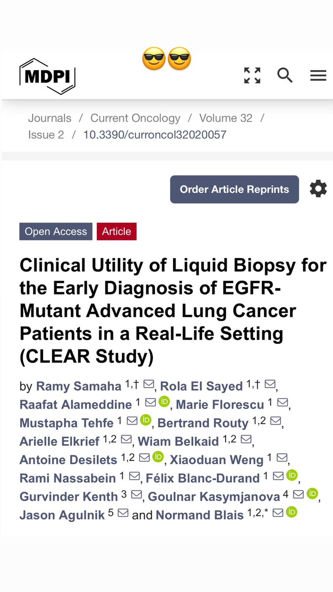 Thrilled to share this milestone with my incredible mentor, <a href="/NormandBlais/">Normand Blais, MD</a> . Here’s to making #LiquidBiopsy widely accessible in Quebec—empowering patients with cutting-edge tools to overcome cancer. #Oncology #CancerResearch

mdpi.com/1718-7729/32/2…