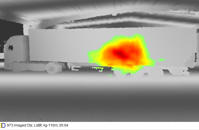H3D's GammAware 3D #radiation imaging can make pre-shipment surveys quick and easy. In a simple 5-minute walk around this large truck, GammAware identified all sources present and created a 3D map of where each source was located in the truck. #radwaste