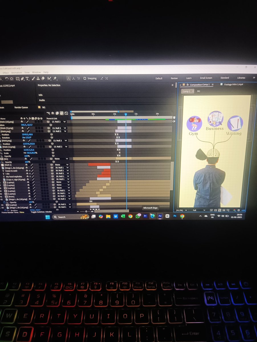 "Bringing ideas to life! 🚀✨
Working on another exciting project 😀
🎬 DM me if you need a video editor who delivers magic! 💻🎥
#VideoEditing #ContentCreation #VideoEditorForHire #CreativeWork"