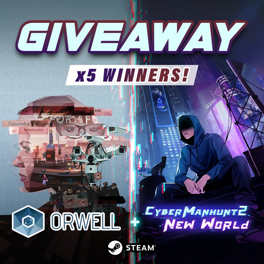 Osmotic Studios | Closer the Distance is OUT NOW (@osmoticstudios) on Twitter photo Investigators, we have teamed up with <a href="/cyber_manhunt/">Cyber Manhunt 2: New World - Hacking Simulator</a> to hand free access codes to five winners. Take the loyalty test below to enter:
1. "Like" this briefing. ❤️
2. "Re-post" this briefing. 🔁
Be sure to confirm your completed tasks on the form below: gleam.io/d4G3A/cyber-ma… Investigators, we have teamed up with <a href="/cyber_manhunt/">Cyber Manhunt 2: New World - Hacking Simulator</a> to hand free access codes to five winners. Take the loyalty test below to enter:
1. "Like" this briefing. ❤️
2. "Re-post" this briefing. 🔁
Be sure to confirm your completed tasks on the form below: gleam.io/d4G3A/cyber-ma…