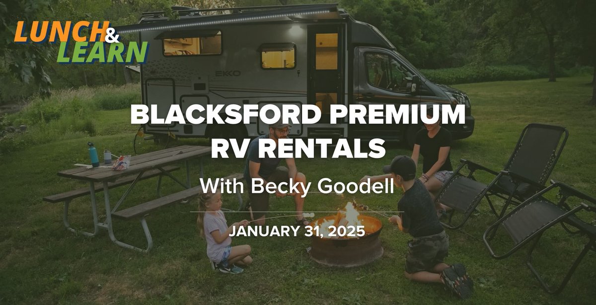 In this #LunchandLearn, hear about how Blacksford provides families everything they need to discover America together, with white glove services from airport pickup to pre-stocked RVs to unlimited mileage and much more. Register here: buff.ly/4an5yNP #TravelIndustry