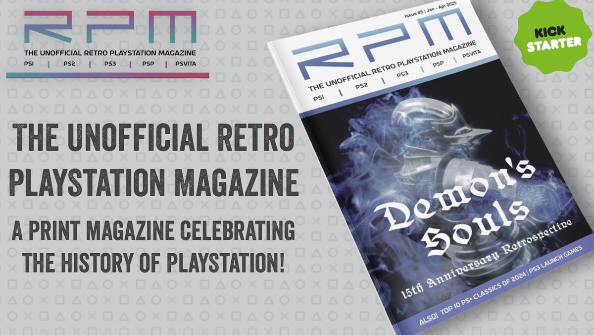2_Old_4_Gaming's tweet photo. The Kickstarter for issue 5 of RPM - The Unofficial Retro PlayStation Magazine is live! 

Please spread the word!

https://t.co/Ywu7bIHbpS https://t.co/JMnw6bPPMG