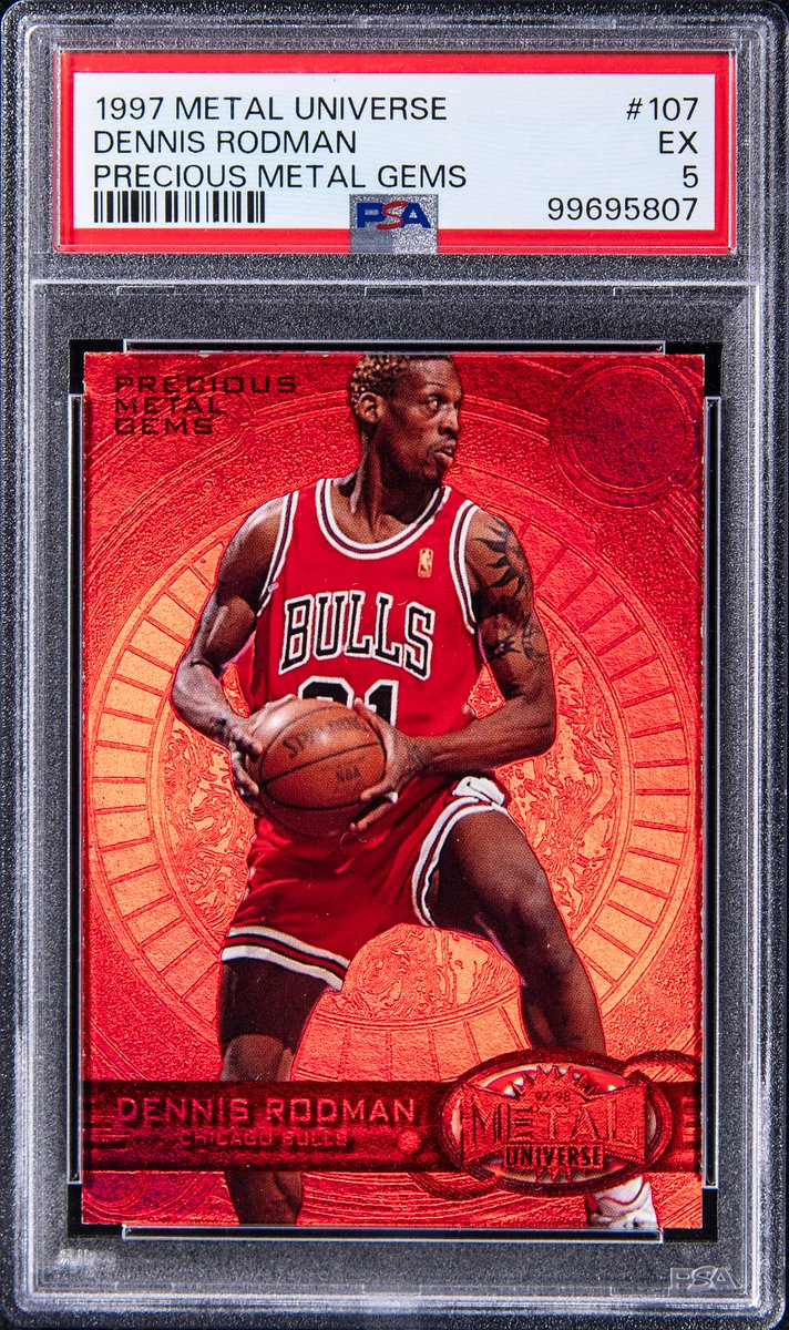 PRECIOUS RODMAN CARD! 🏀 This 1997-98 SkyBox Metal Universe