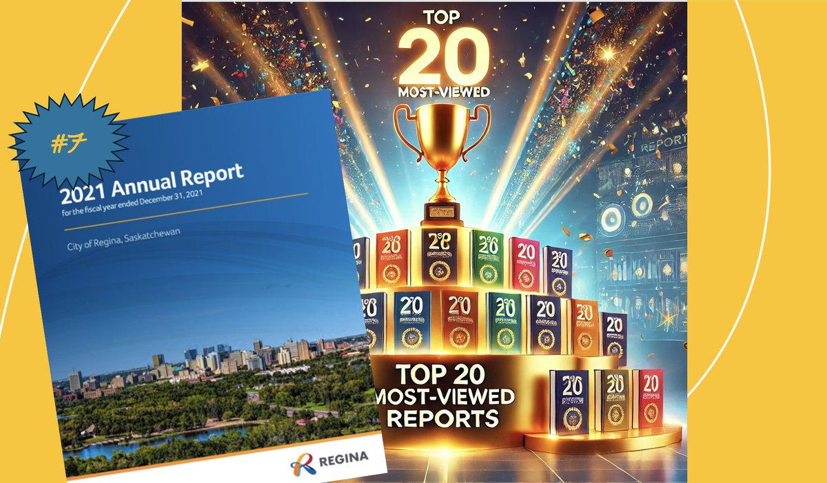 Policy Commons' Top 20 Most-Viewed items of 2024!
# 7 . . . .
2021 Annual Report - for the fiscal year ended December 31, 2021 - City of Regina, Saskatchewan
from City of Regina, Canada
➡️ coilink.org/20.500.12592/h…