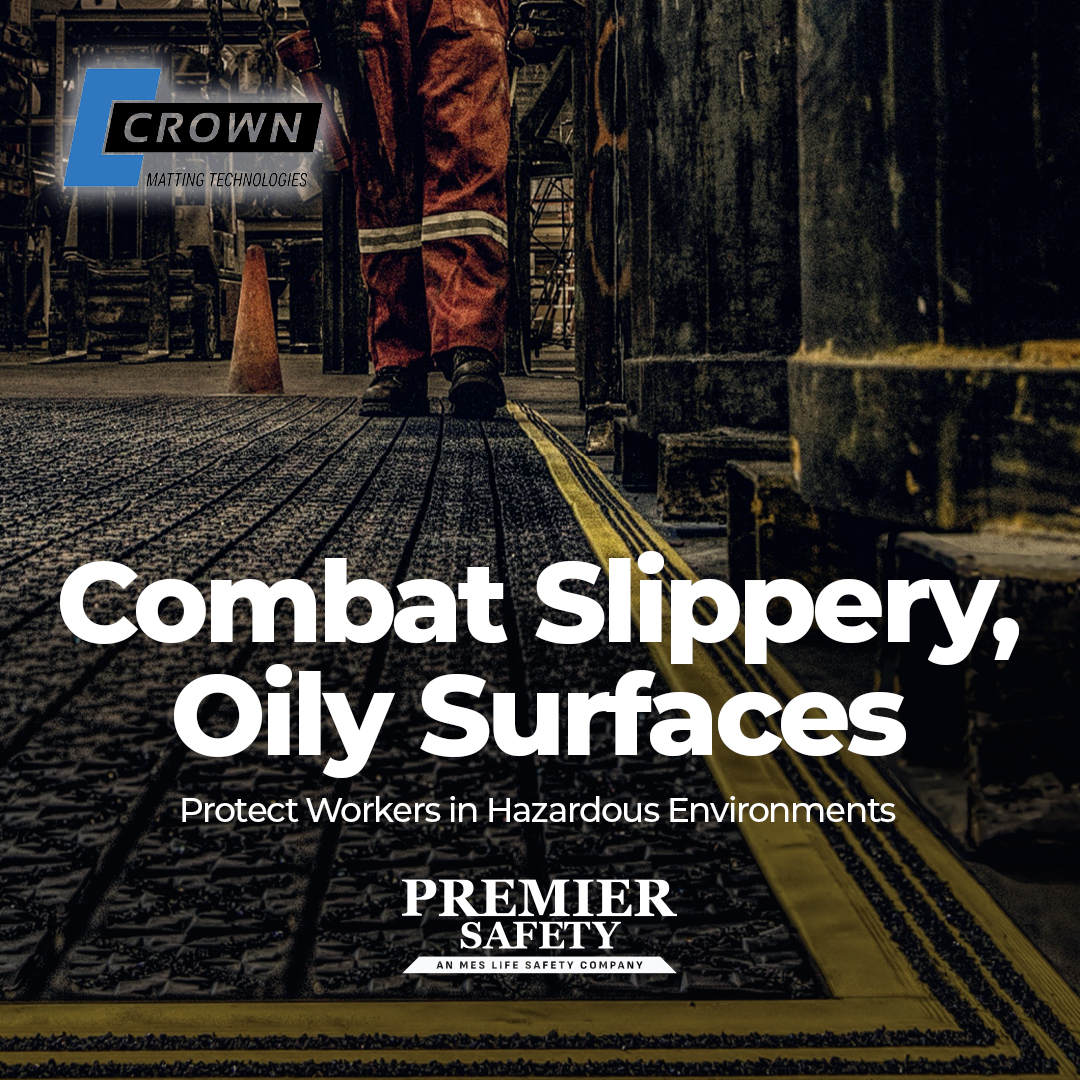 _premier_safety's tweet photo. Oily Floors = Big Risks! Slippery surfaces in manufacturing, automotive, and food processing can lead to injuries, downtime, and OSHA violations.

Fix it with Oil-Resistant Mats from Premier Safety!
Shop now! 👉 https://t.co/W1wUlqKvls https://t.co/0PUwTP6UTg