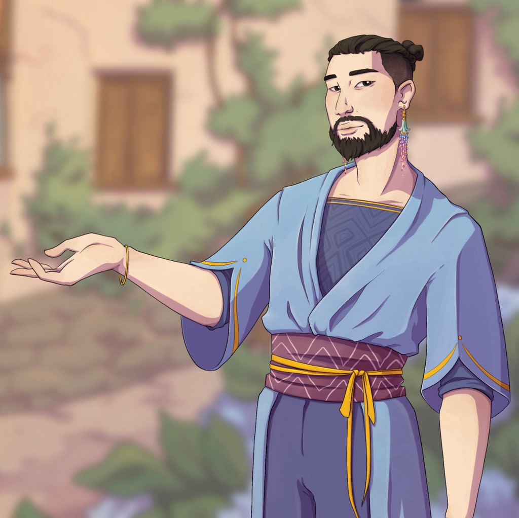 EverAfterPrint's tweet photo. Is your adventurer in need of some jewelery? 💍  Uryth got them! 😌  They'll know exactly which stone will fit best with your adventurers personality 🪻 

Uryth can be found in our 35 queer NPCs compendium! https://t.co/yKBbzKsWBM