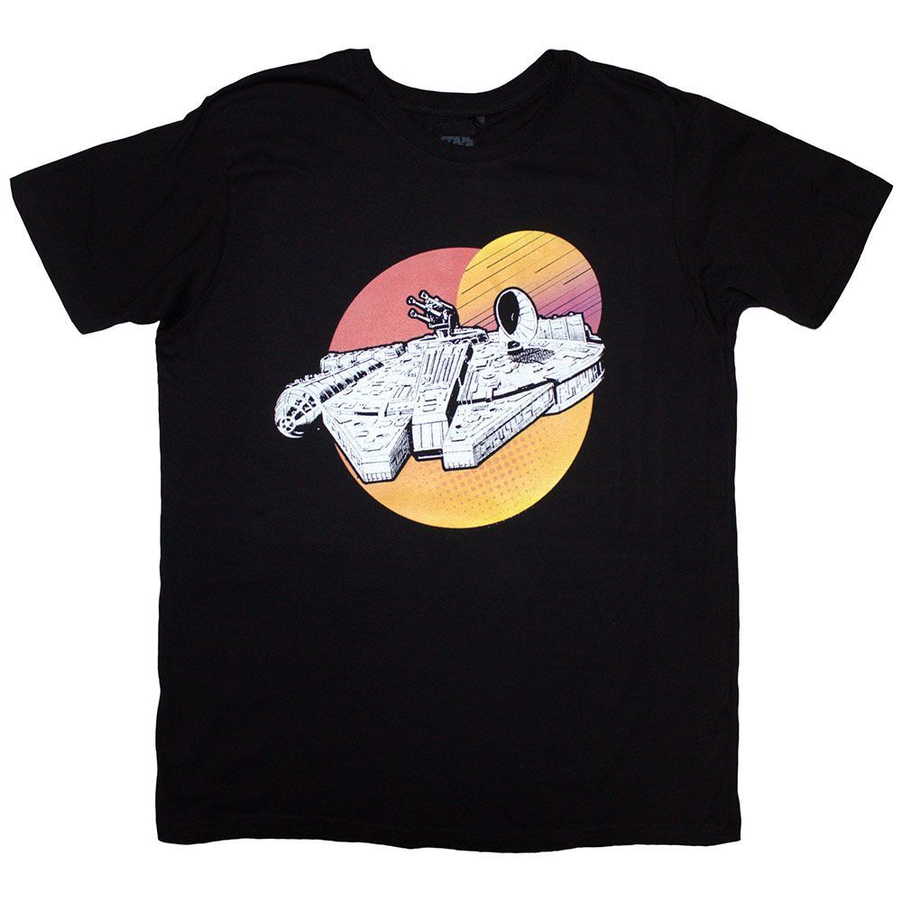 RockoffTrade's tweet photo. Official licensed Star Wars Unisex T-Shirt featuring the 'Millennium Falcon Twin Suns' design motif in a black colourway.
#starwars #milleniumfalcon #disneystarwars #disney #disneymerch #officialmerch #licensed #rockoff #filmtees https://t.co/LwIbyYsKeo